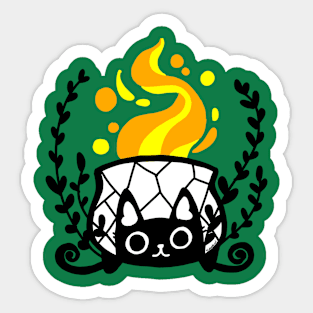 Kitty Cauldron Sticker